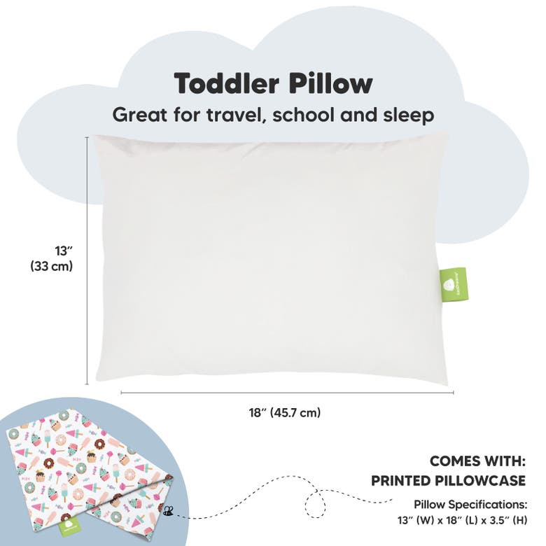 Shop Keababies Toddler Pillow With Pillowcase In Sweet Tooth