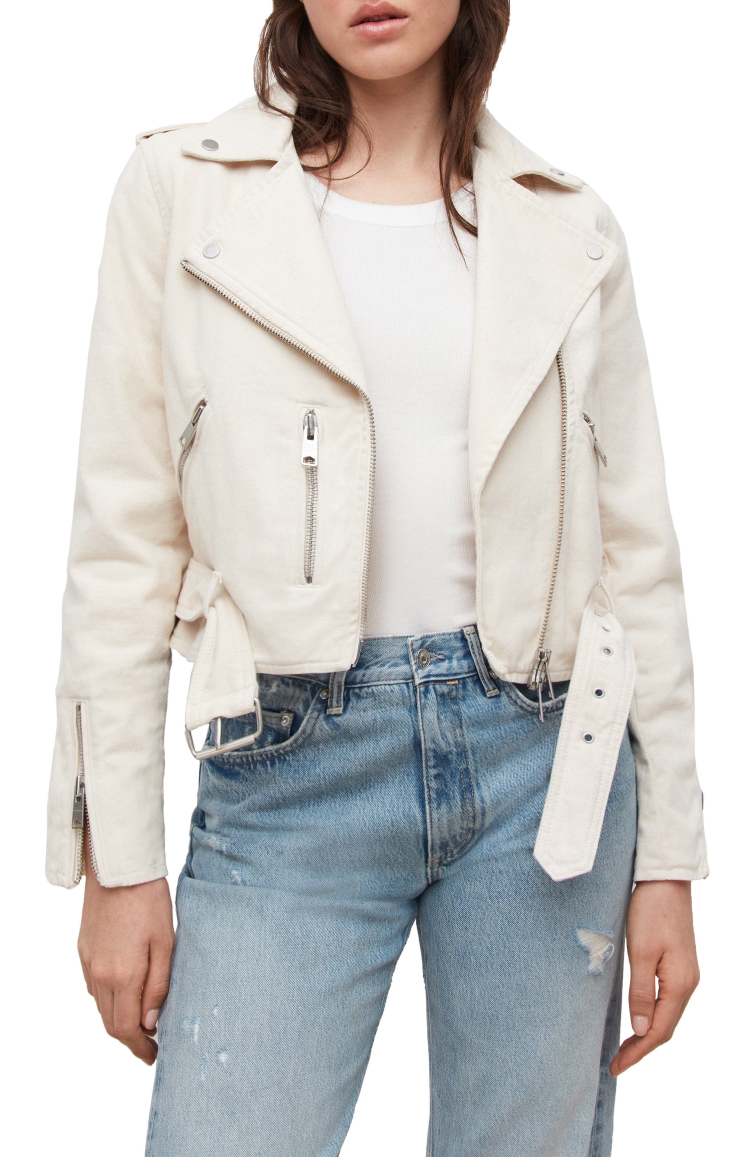Women's White Jean \u0026 Denim Jackets 