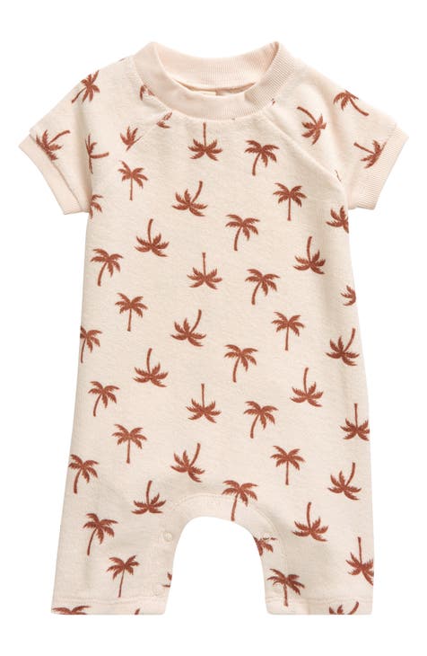 Print Organic Cotton Terry Cloth Romper (Baby)