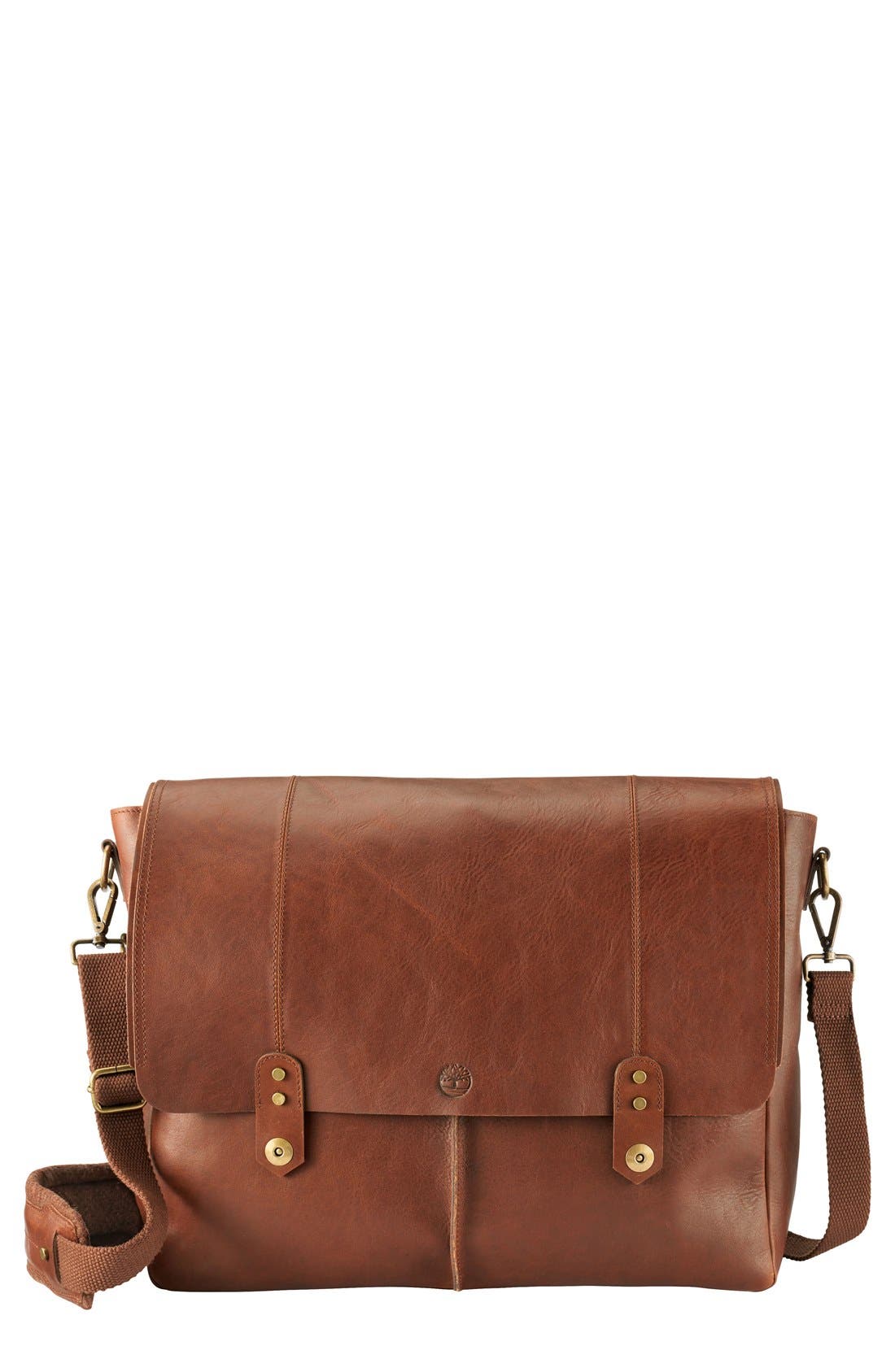 Timberland 'Walnut Hill' Leather Messenger Bag Nordstrom