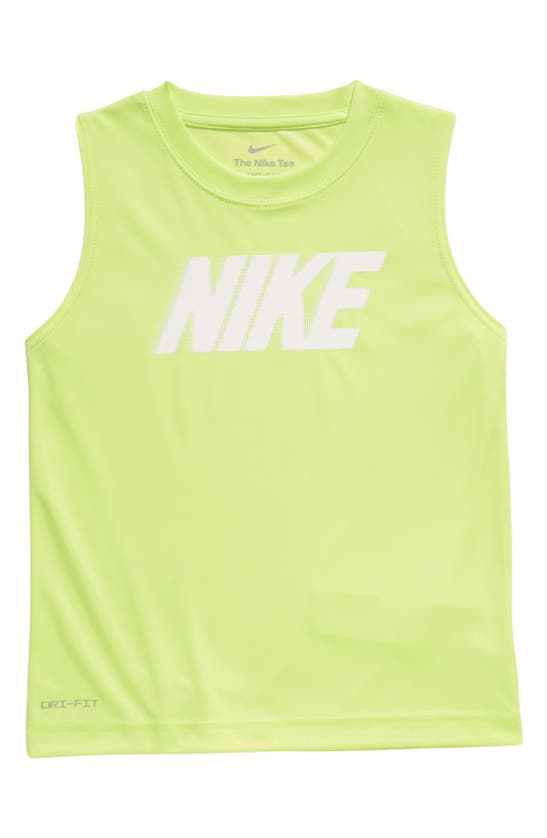 Nike "all Day Play" Dri-fit Muscle Tee Little Kids' Dri-fit Tank Top In Yellow