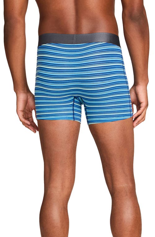 Shop Tommy John Second Skin Boxer Briefs In Estate Blue Chase Stripe