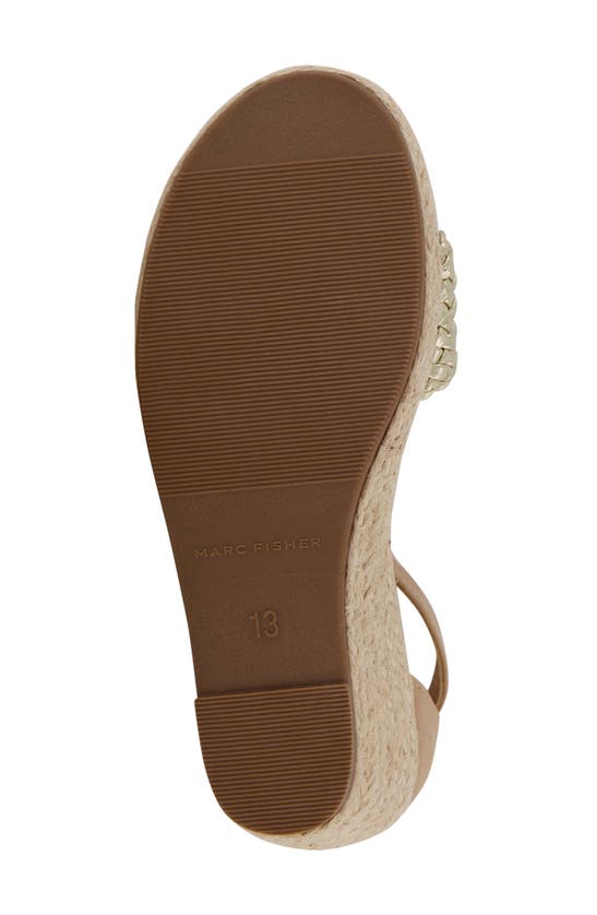 Shop Marc Fisher Marren Web Espadrille Wedge Sandal In Tan