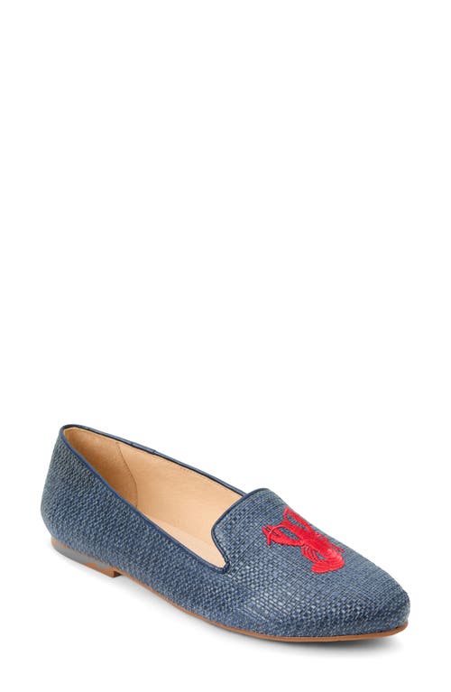 Jack Rogers Lobster Embroidery Loafer in Midnight 