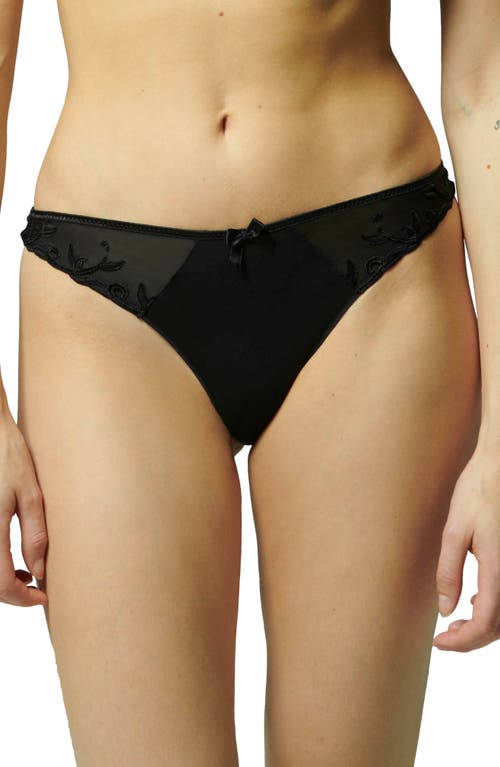 Shop Simone Perele Andora Thong In Black