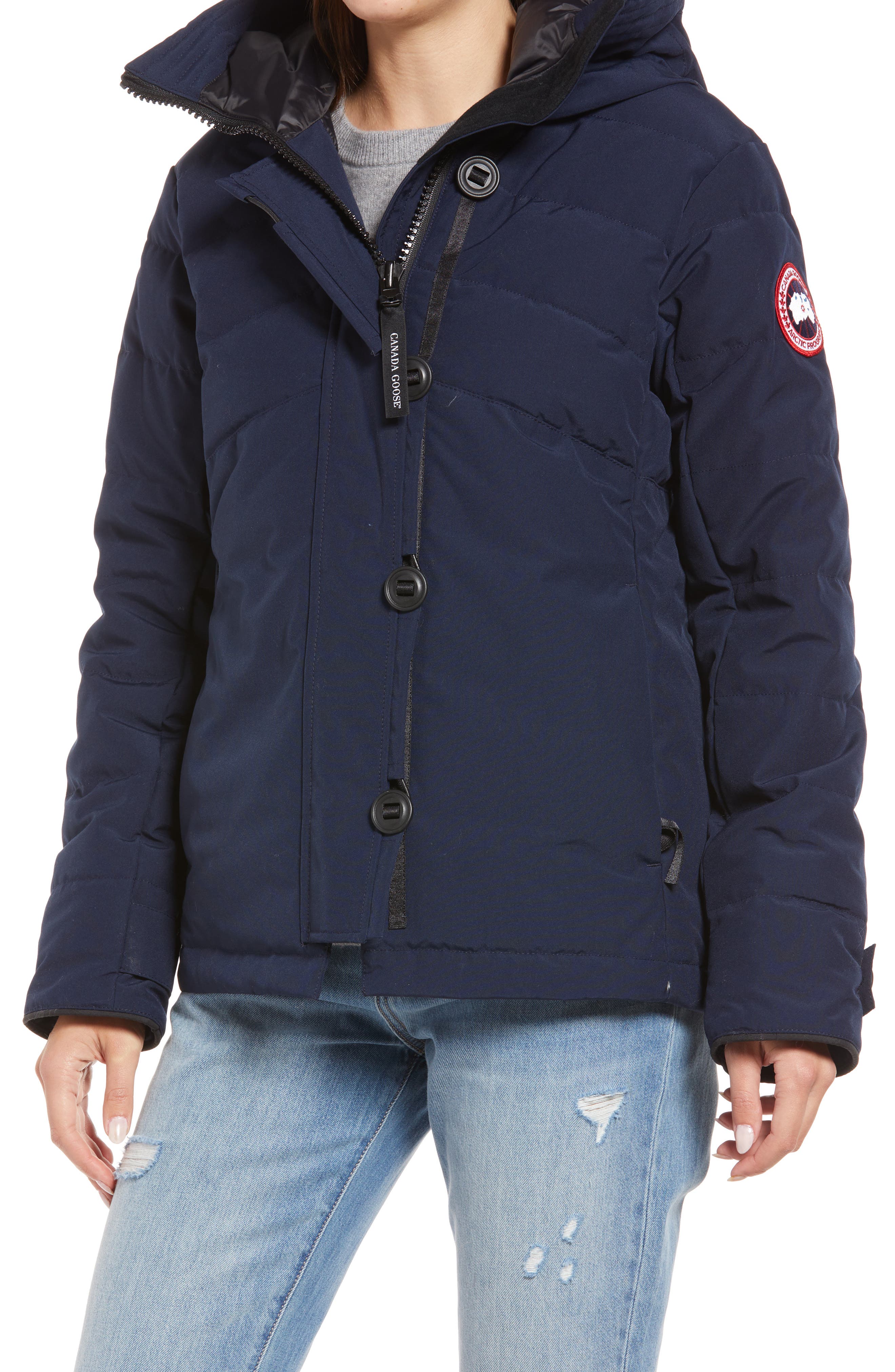 Canada Goose Women's Elmvale Water Resistant Parka in Atlantic Navy at Nordstrom, Size X-Small