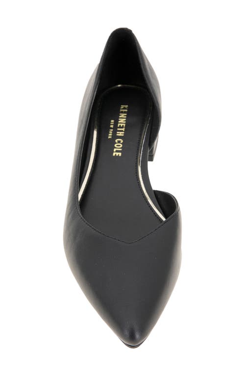 Shop Kenneth Cole Carmina Half D'orsay Flat In Black