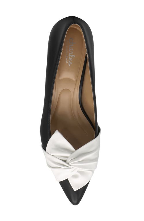 Shop Charles By Charles David Avril Pointed Toe Pump In Blackwhite-sm