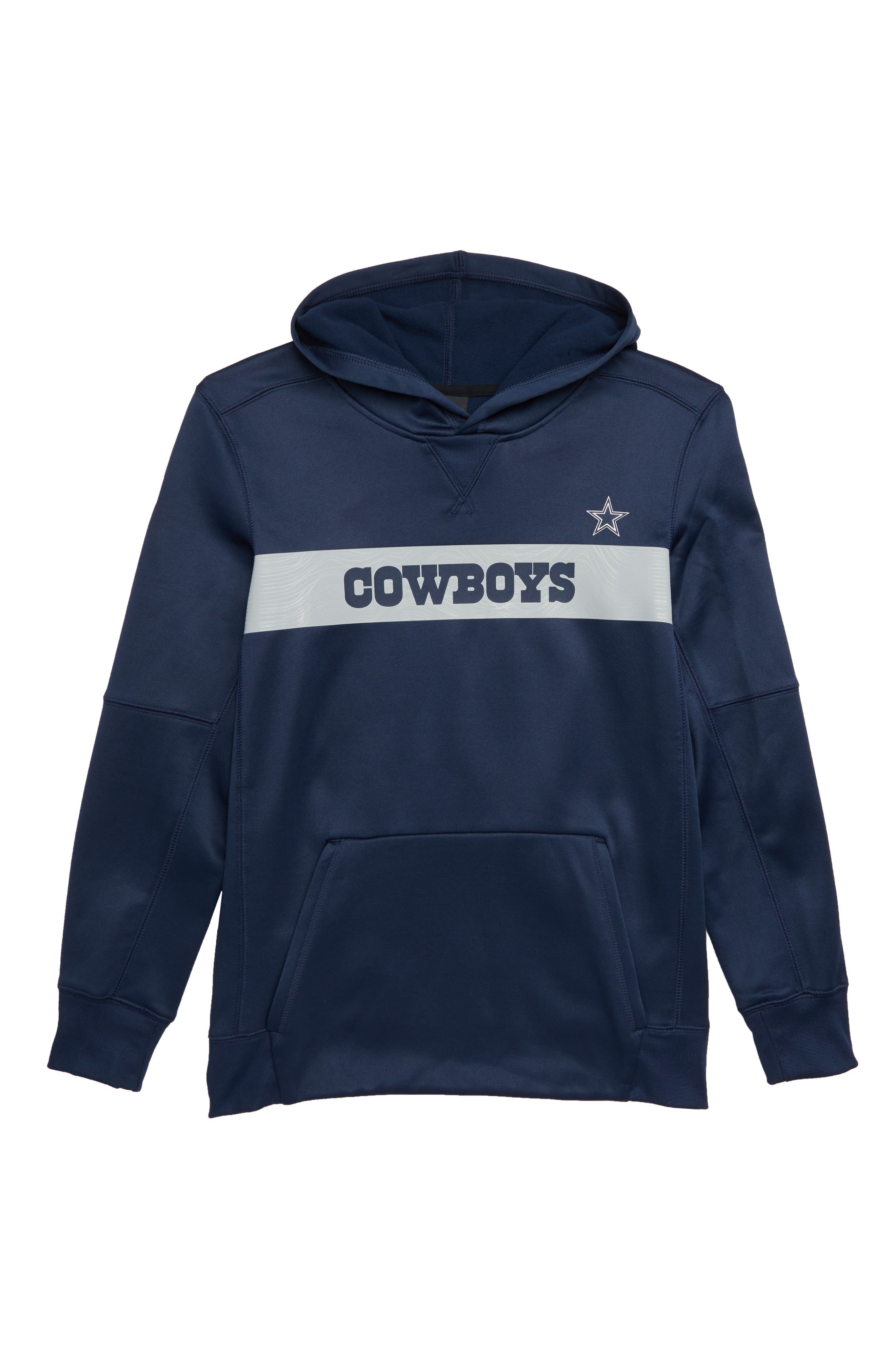 dallas cowboys nike sideline pullover hoodie