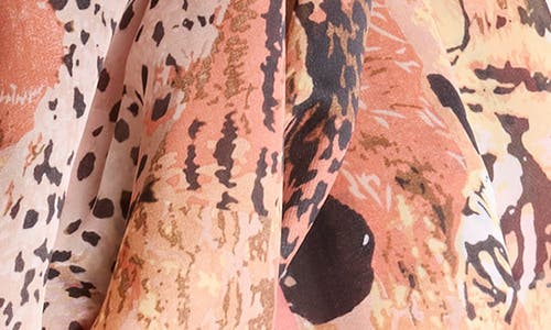 Shop Vince Camuto Queen Of The Jungle Scarf In Coral