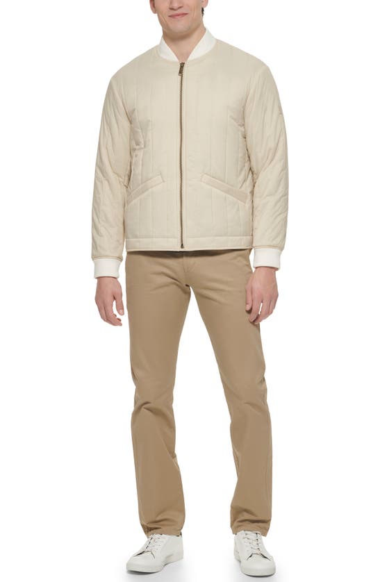 Shop Dockers ® Nylon Quilted Bomber Jacket In Khaki