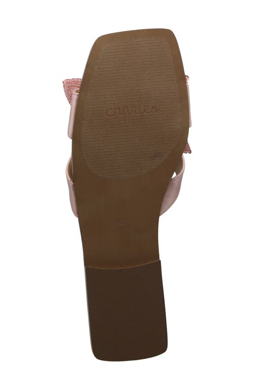 Charles By Charles David Ordly Slide Sandal In Dark Pink
