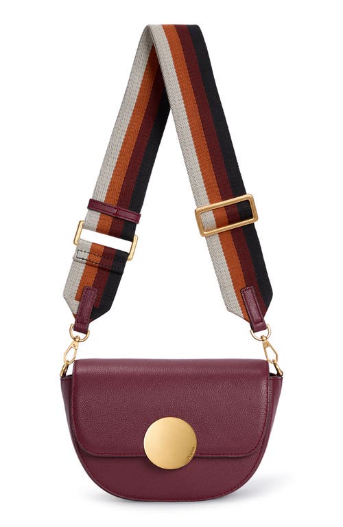 ORYANY ORYANY LOTTIE LEATHER SADDLE CROSSBODY BAG