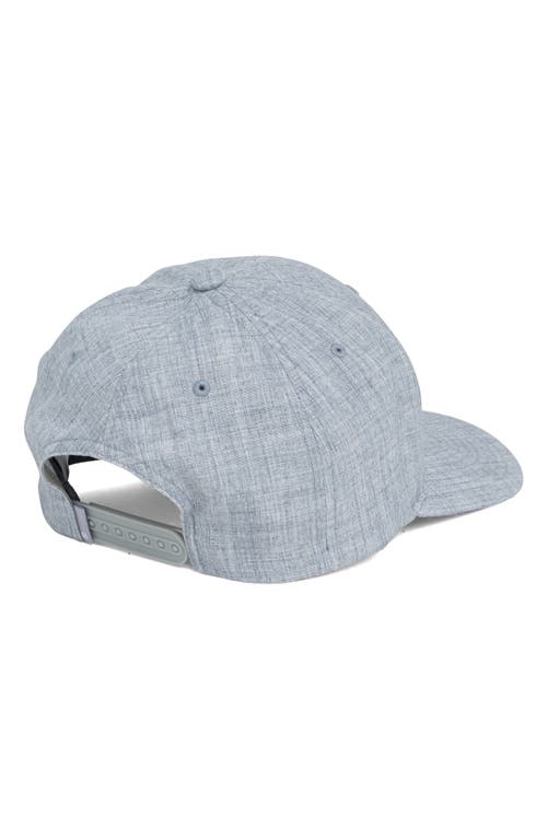 Travismathew Rockdale Snapback Baseball Cap In Heather Light Blue