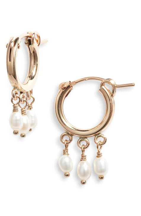 Pearl Hoop Earrings | Nordstrom