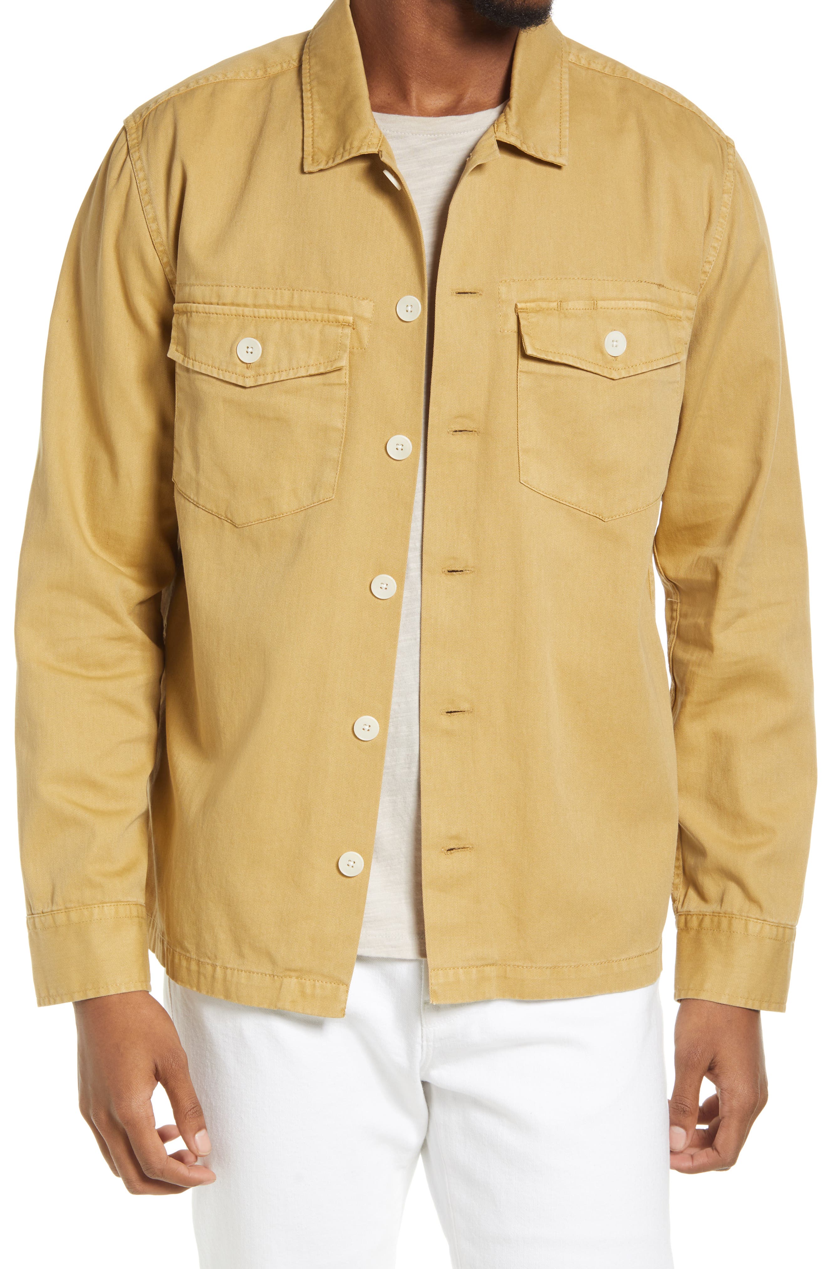 yellow button up shirt long sleeve