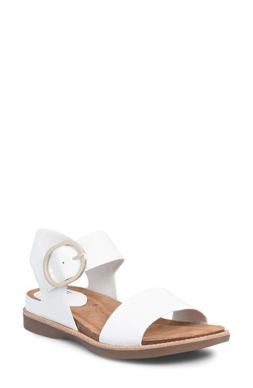 Bali Sandal in White Patent