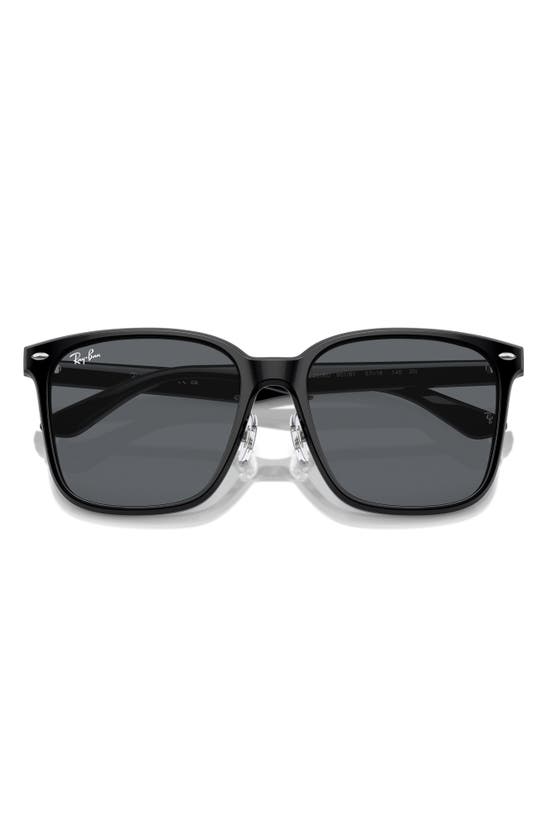 Shop Ray Ban Ray-ban Slim Square 57mm Sunglasses In Dark Grey