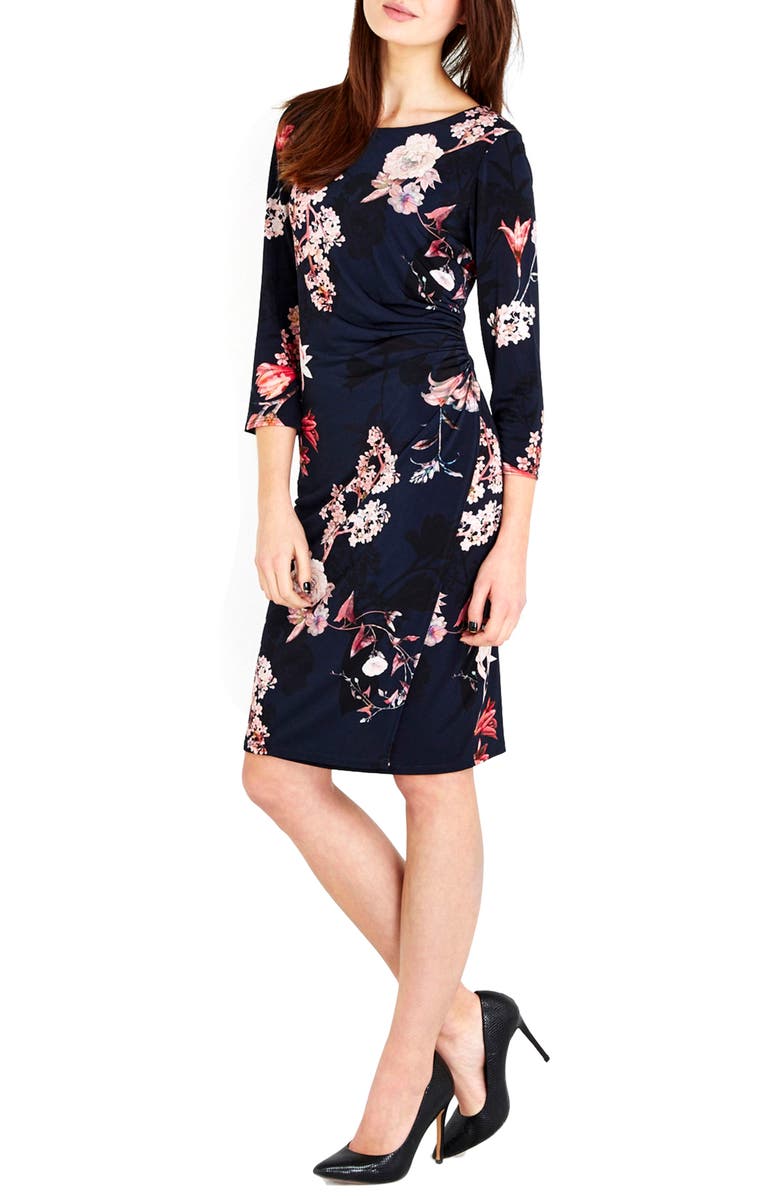 Wallis Shadow Blossom Faux Wrap Dress | Nordstrom