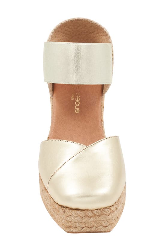 Shop Andre Assous André Assous Pedra Espadrille Wedge In Gold