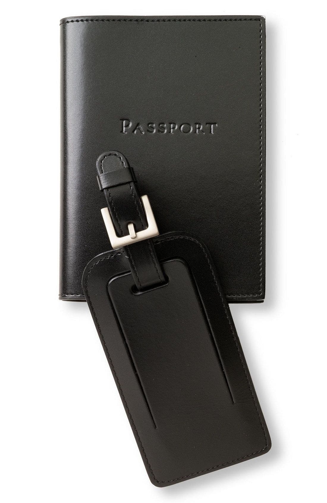 passport cover and luggage tag set