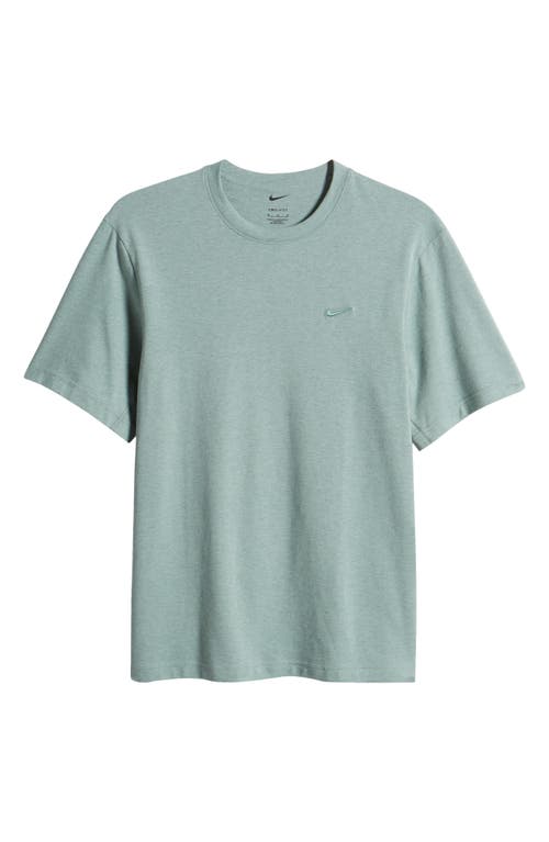 Shop Nike Primary Training Dri-fit Short Sleeve T-shirt In Bicoastal/heather/bicoastal