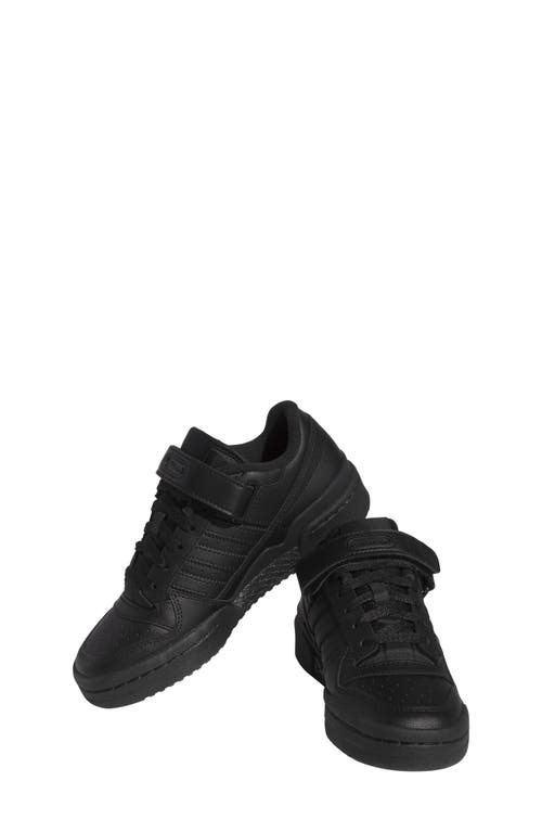 adidas Kids' Forum Low Basketball Shoe in Black/Black/Black at Nordstrom, Size 6.5 M