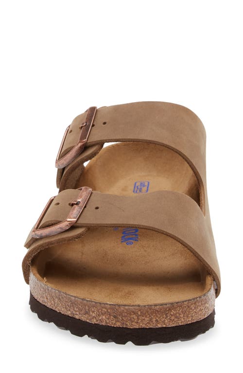 Shop Birkenstock Arizona Soft Slide Sandal In Tobacco Oiled Leather