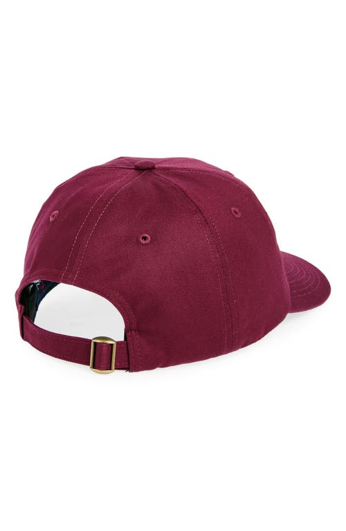 Noah Core Logo Baseball Cap In Maroon