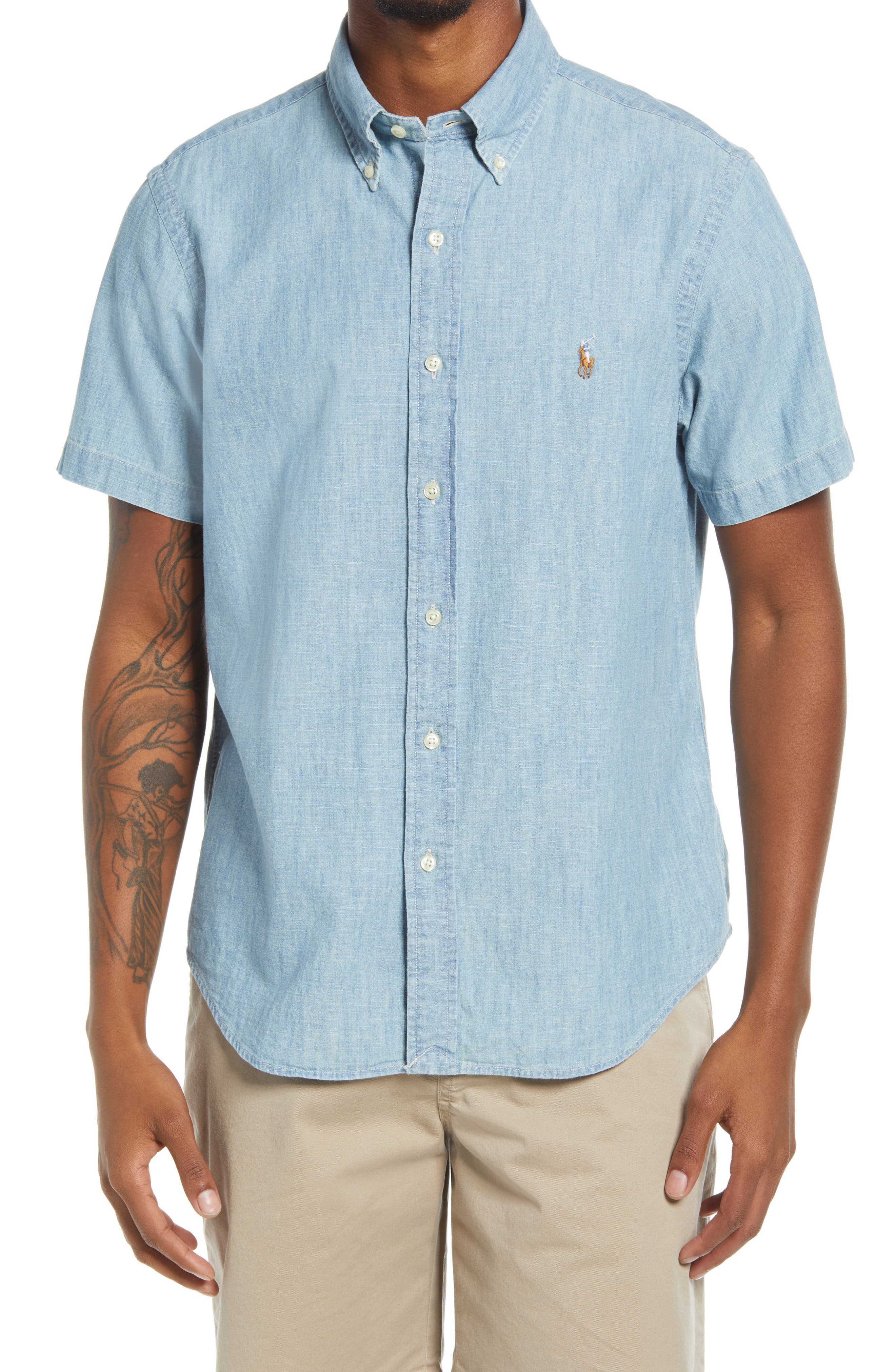 mens polo button down