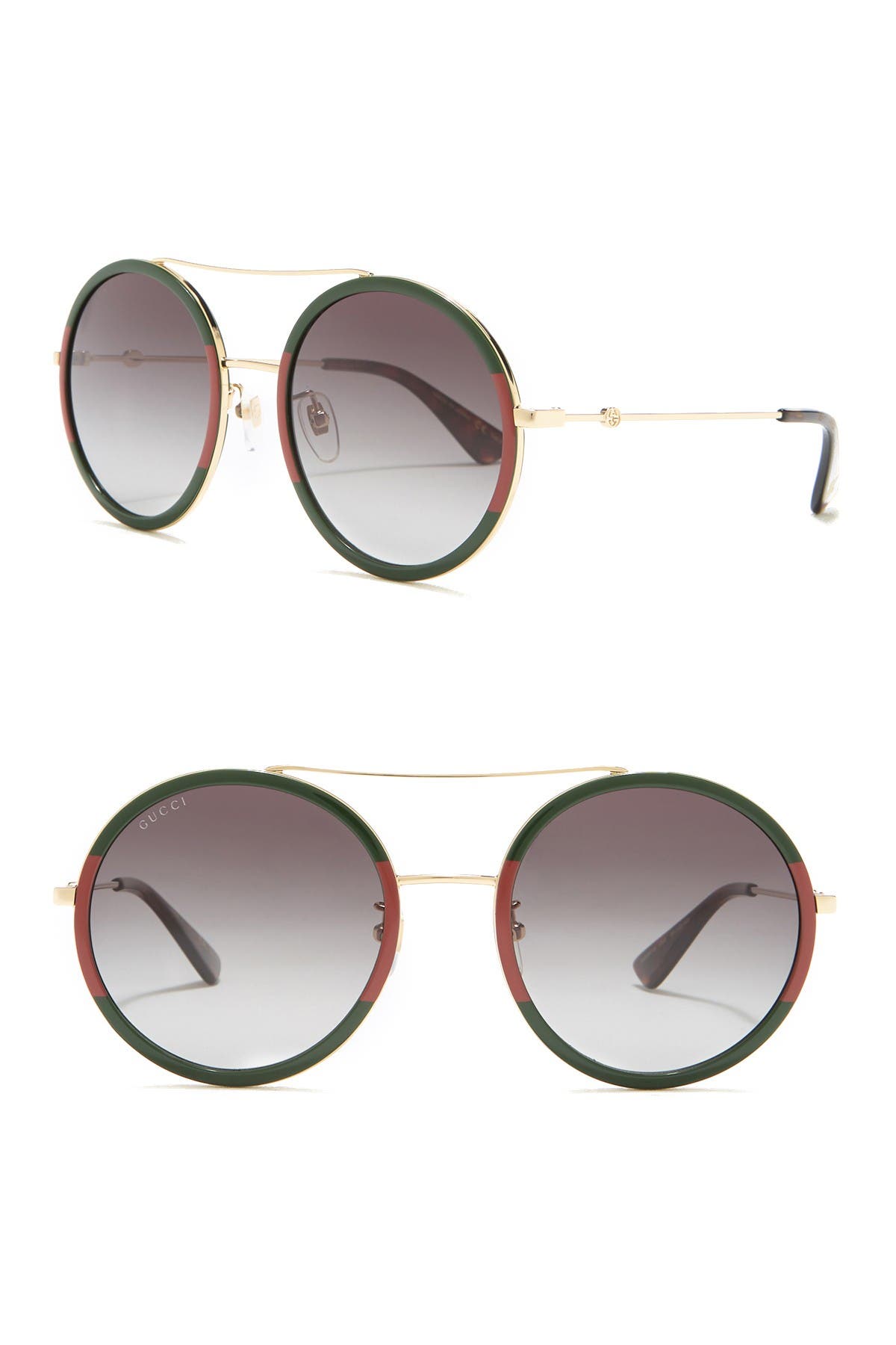 gucci 56mm round sunglasses