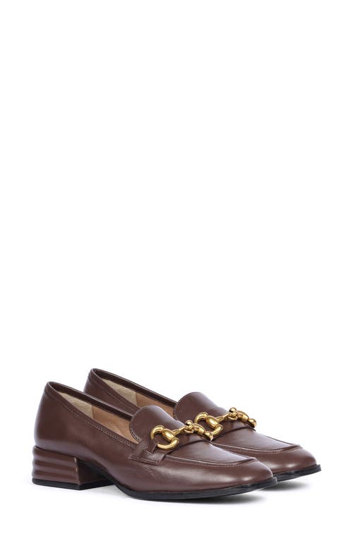 Shop Saint G Abelia Bit Loafer Pump In Coffee