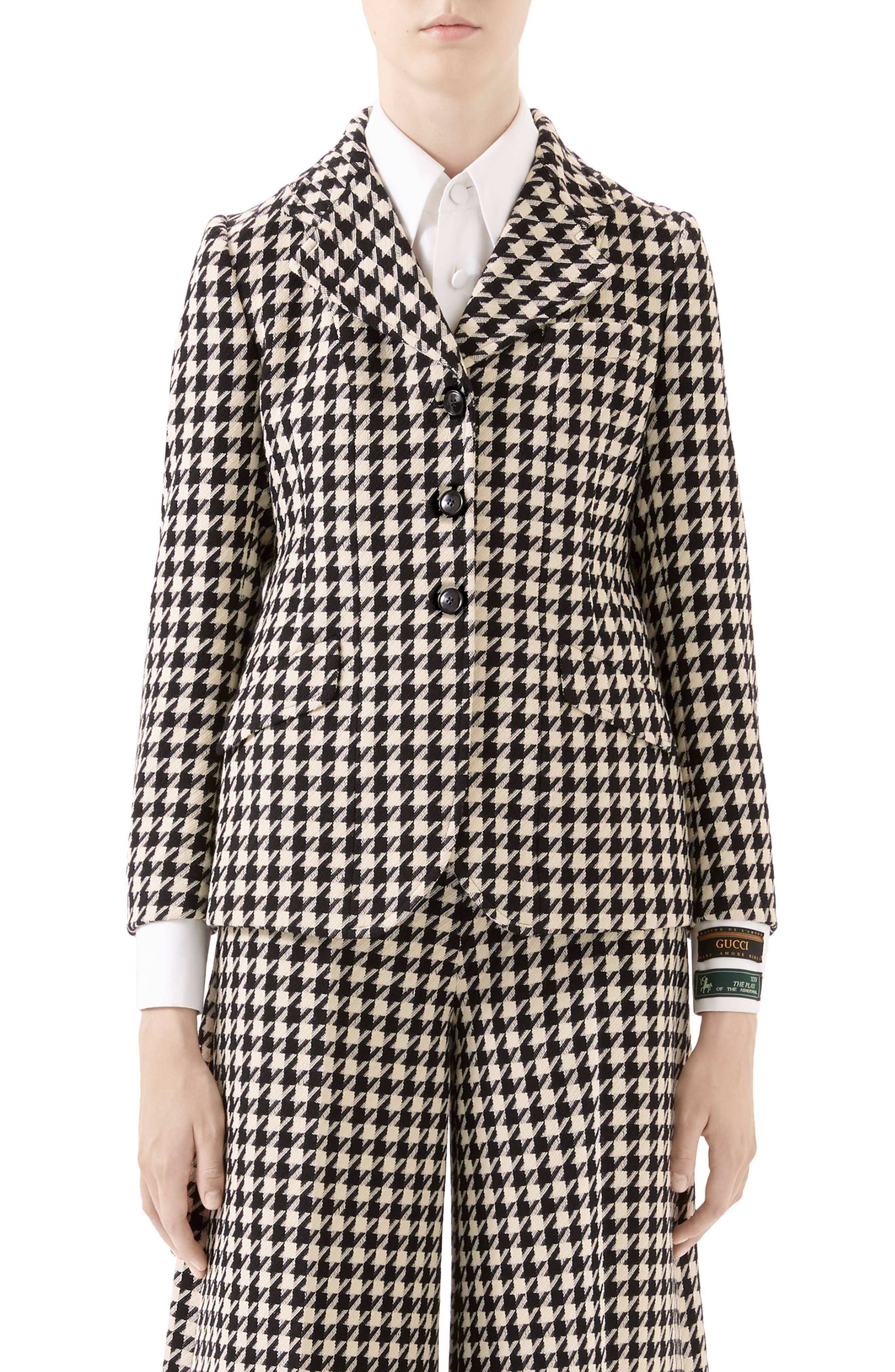 gucci houndstooth jacket