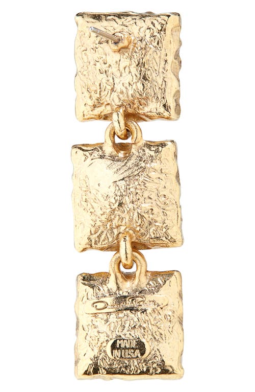 Shop Oscar De La Renta Tennis Drop Earrings In Smoky Quartz