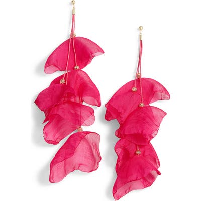 Stella + Ruby Leanna Petal Chiffon Statement Earrings