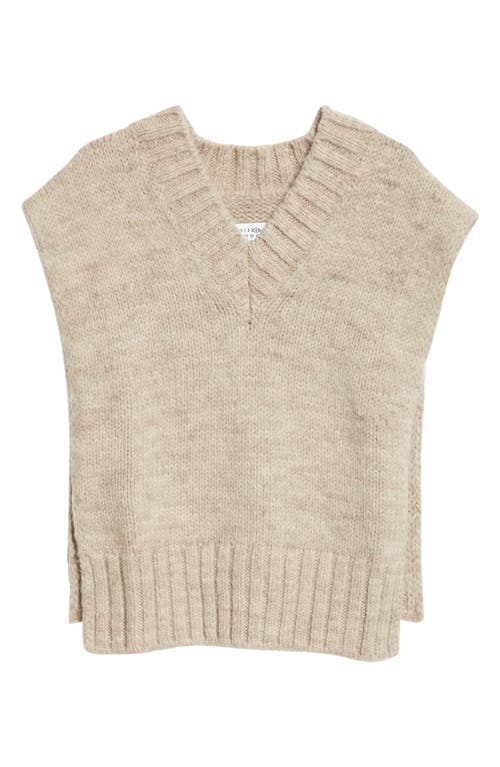 Shop Maison Margiela Alpaca, Cotton & Wool Sweater Vest In Light Brown