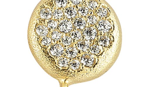 Sphera Milano Satin Button Station Necklace In Gold