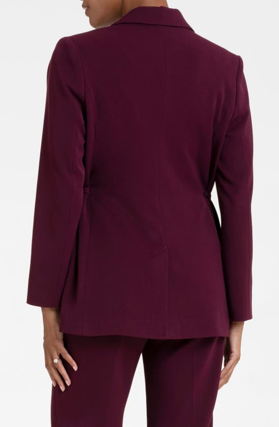 Shop Seraphine Tailored Maternity Blazer In Plum