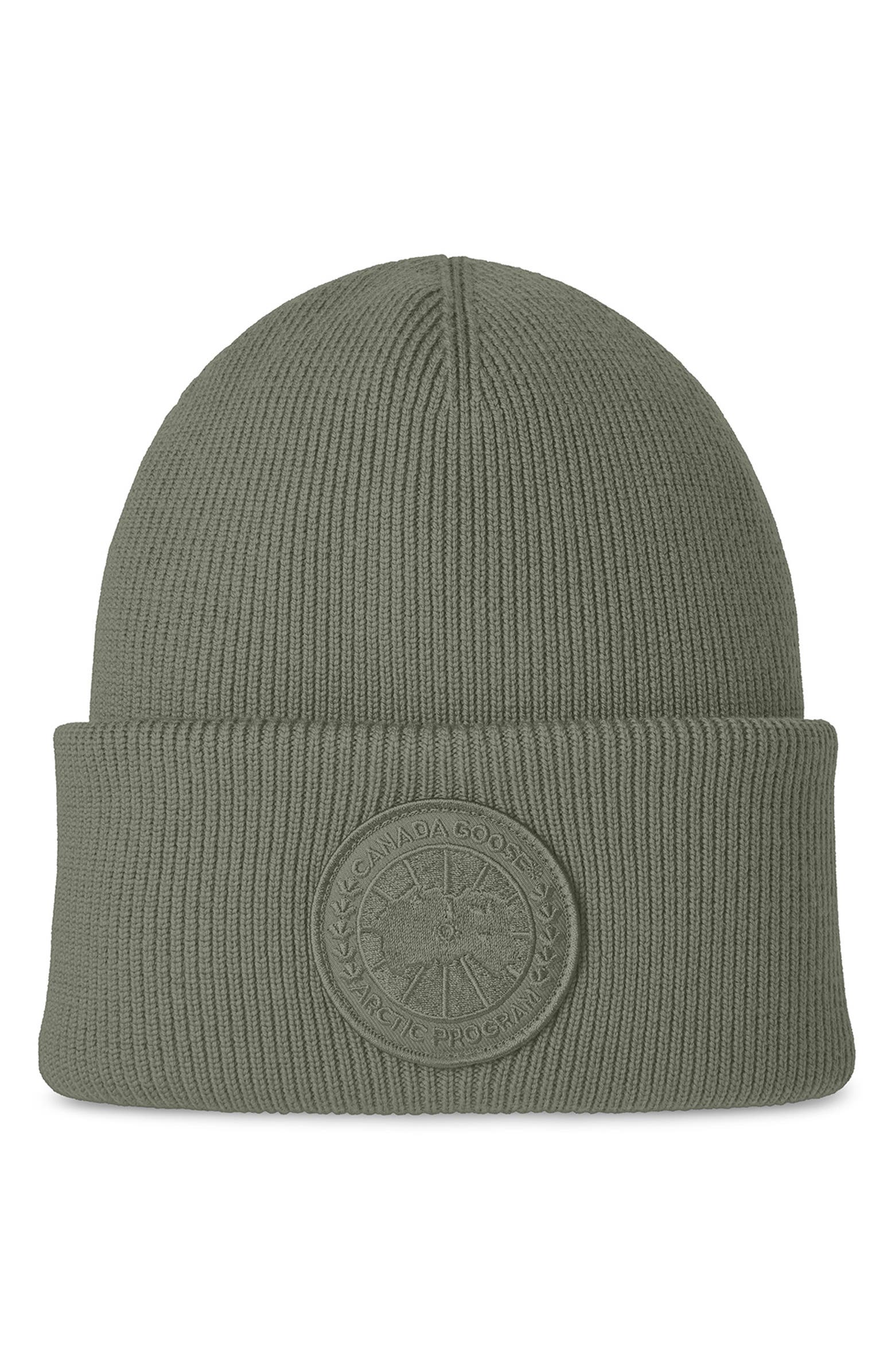 Olive green Canada Goose beanie