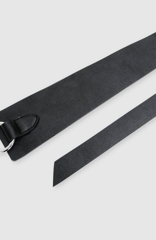 Shop Belle & Bloom New Divide Leather Belt In Black