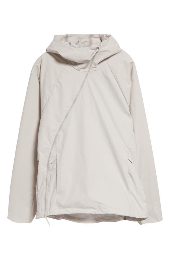 Shop Post Archive Faction 6.0 Hooded Asymmetric Zip Jacket Center In Ivory