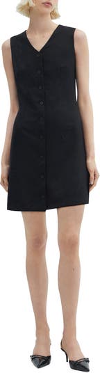 MANGO Sleeveless Mini Shirtdress | Nordstrom