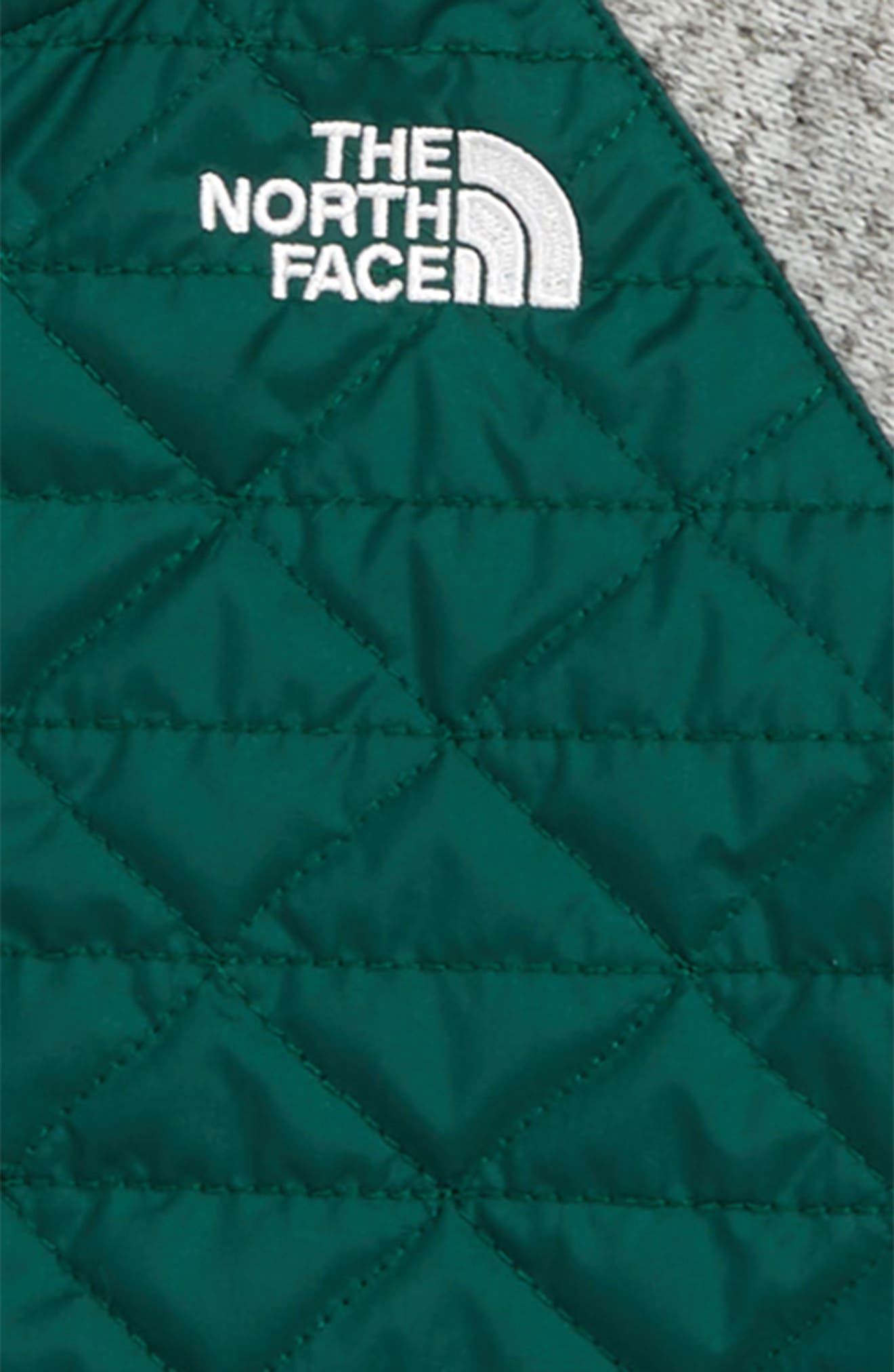 the north face quilted sweater fleece jacket