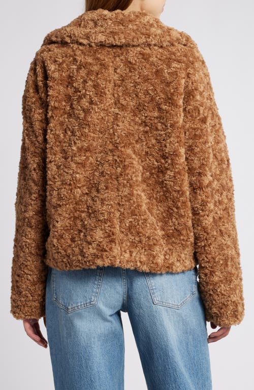 Shop Treasure & Bond Faux Fur Jacket In Brown Bear