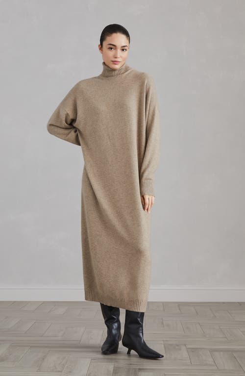 Shop Brunello Cucinelli Cashmere Knit Dress In Brown