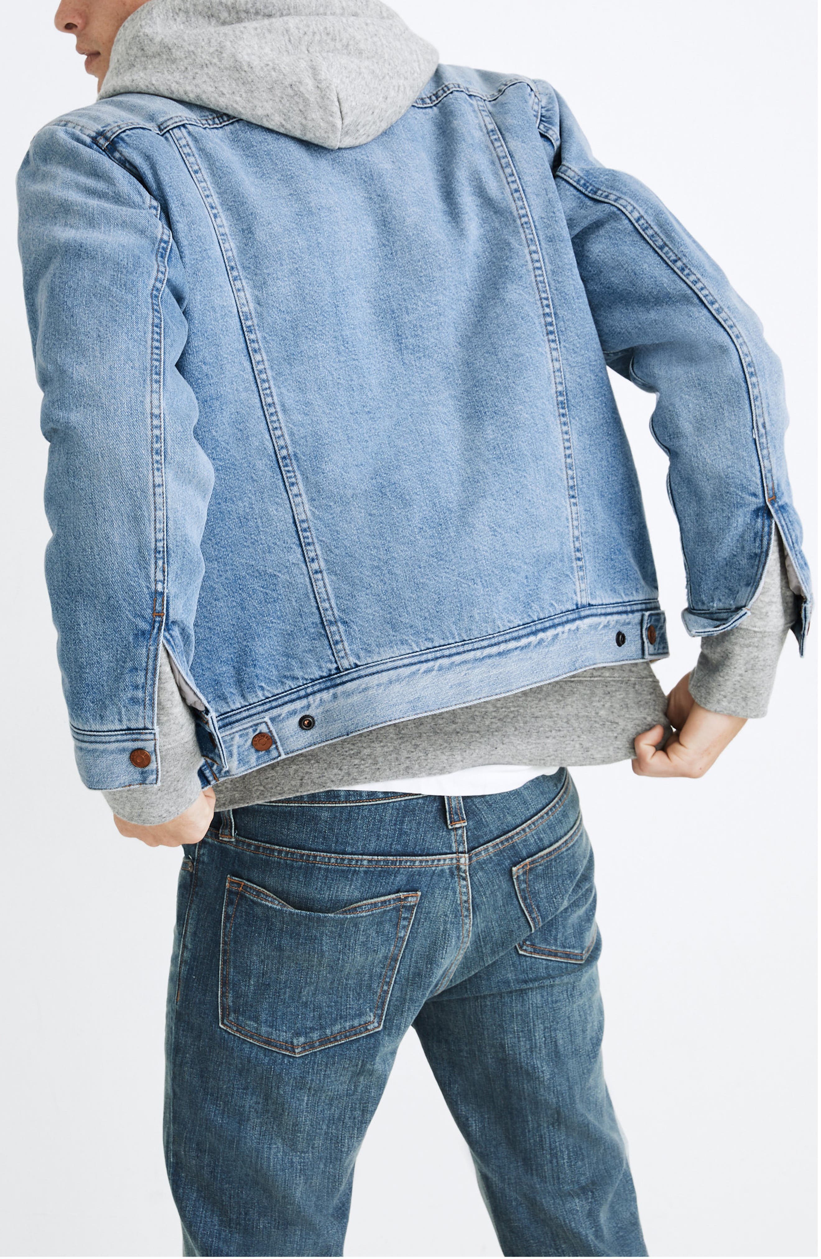 faux shearling jean jacket