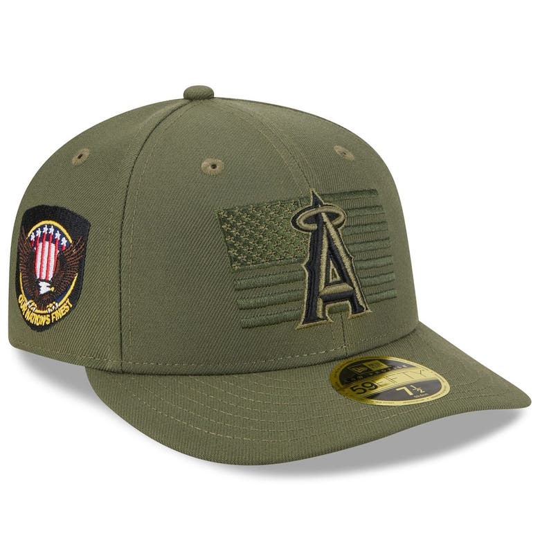 New Era Green Los Angeles Angels 2023 Armed Forces Day Low Profile