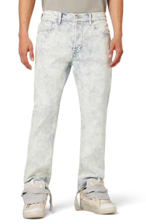 Reese Relaxed Straight Leg Jeans in White Acid