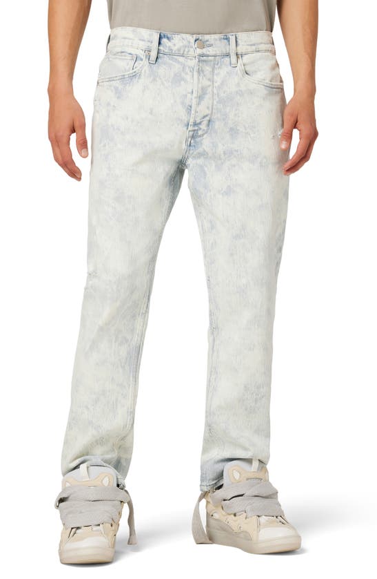 Shop Hudson Reese Relaxed Straight Leg Jeans In White Acid