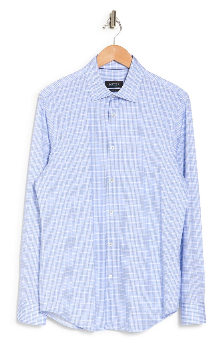 Bugatchi Plaid Cotton 4-Way Stretch Button-Down Shirt | Nordstromrack